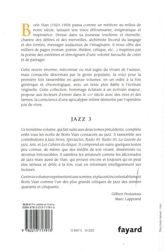 Oeuvres. Tome 8, jazz 3