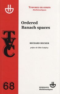 Richard Becker - Ordered Banach spaces.