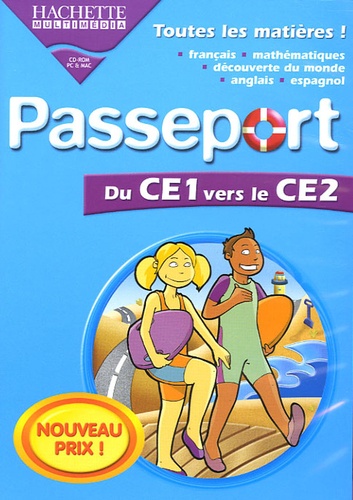 Hachette Multimédia - Passeport du CE1 vers le CE2 - CD-ROM.