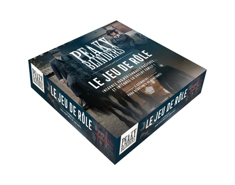 Peaky Blinders Le jeu de rôle. Avec 2 dés 8 et 12 faces, 1 écran de jeu, 6 plans de Birmingham, 20 fiches personnages, 20 pions personnages, 19 cartes d'indices