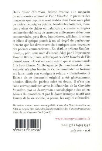 Petit dictionnaire Critique et anecdotique des enseignes de Paris, par un batteur de pavé. A bon vin point d'enseigne