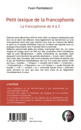 Petit lexique de la francophonie. La francophonie de A à Z