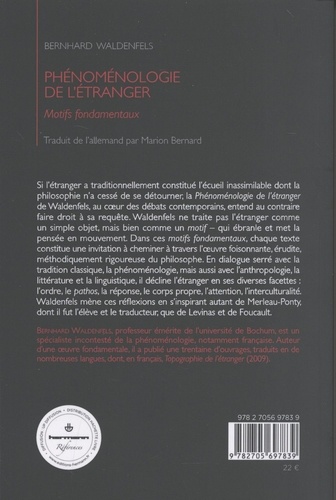 Phénoménologie de l'étranger. Motifs fondamentaux