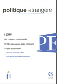 Politique étrangère N° 2, 2005