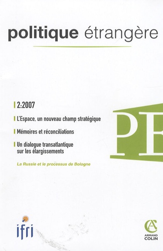 Delphine Renard et Marielle Roubach - Politique étrangère N° 2, 2007 : .