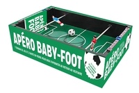  Hachette Pratique - Apéro Baby Foot - Coffret avec 1 terrain de jeu, 2 poignées avec les joueurs, 2 buts, 2 shots en verre, 2 ballons.