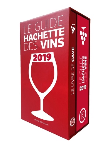 Coffret guide Hachette des vins. Contient : Le guide Hachette des vins et le Livre de cave  Edition 2019