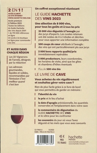 Le guide Hachette des vins et son livre de cave  Edition 2023