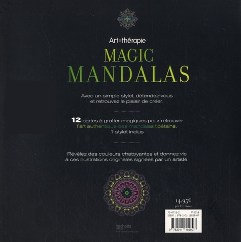 Magic Mandalas. 12 cartes à gratter anti-stress