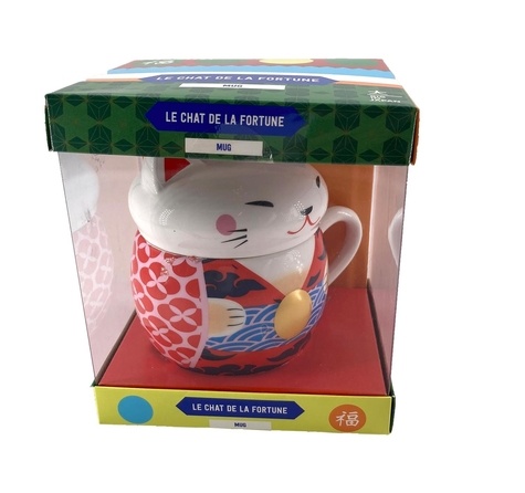  Hachette Pratique - Mug chat de la fortune - Avec 1 mug et 1 carnet de compte japonais.