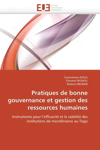 Pratiques de bonne gouvernance et gestion des ressources humaines