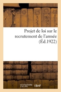  Charles-lavauzelle - Projet de loi sur le recrutement de l'armée.