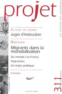 Françoise Terrel-Salmon et Bertrand Cassaigne - Projet N° 311, Juillet 2009 : .
