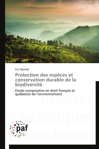 Protection des espèces et conservation durable de la biodiversité