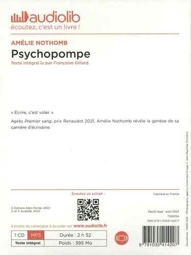 Psychopompe  avec 1 CD audio MP3