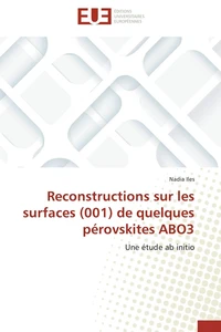 Reconstructions sur les surfaces (001) de quelques pérovskites abo3
