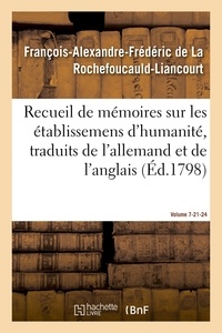  Hachette BNF - Recueil de mémoires sur les établissemens d'humanité, Vol. 7, mémoires nº 21 et 24.