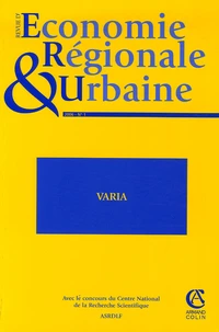 Revue d'économie régionale et urbaine N° 1/2006