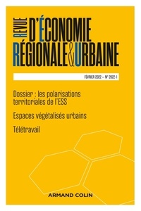  Armand Colin - Revue d'économie régionale et urbaine N° 1/2022 : .