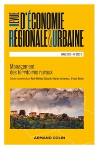  Armand Colin - Revue d'économie régionale et urbaine N° 2/2022 : .