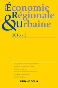  Anonyme - Revue d'économie régionale et urbaine N° 3/2016 : .