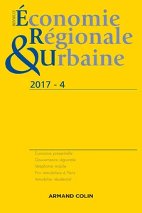 Revue d'économie régionale et urbaine Nº4/2017