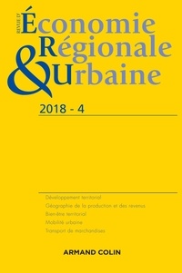  Armand Colin - Revue d'économie régionale et urbaine N° 4, 2018 : .