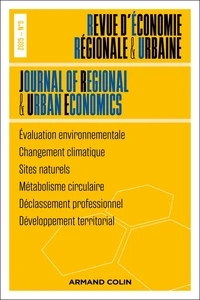 Revue d'économie régionale et urbaine N° 5/2025