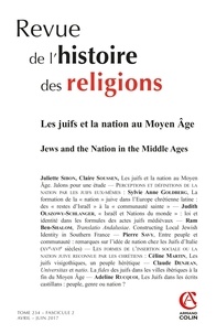  Armand Colin - Revue de l'histoire des religions N° 2/2017 : Les Juifs et la nation au Moyen-Age.