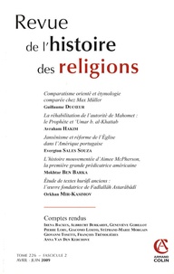 Charles Amiel - Revue de l'histoire des religions Tome 226 N° 2, Avril : .