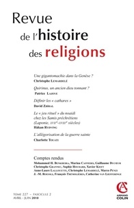Christophe Lemardelé et Patrice Lajoye - Revue de l'histoire des religions Tome 227 N° 2, Avril : .