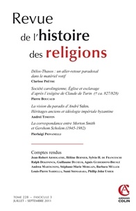 Charles Amiel - Revue de l'histoire des religions Tome 228 N° 3, Juillet-septembre 2011 : .