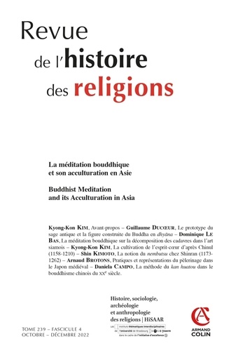 Revue de l'histoire des religions Tome 239 N° 4, octobre-décembre