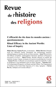 L'efficacité du rite dans les mondes anciens : questionnements