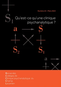 Qu'est-ce qu'une clinique psychanalytique ?