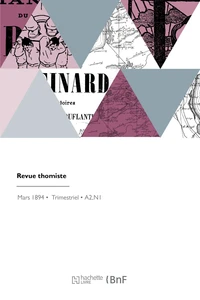 Revue thomiste A2, N° 1