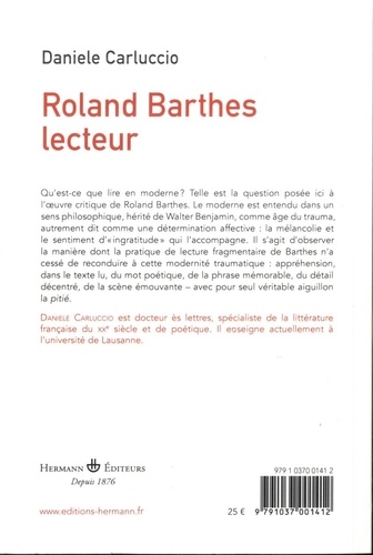 Roland Barthes lecteur. Le plus ingrat de tous
