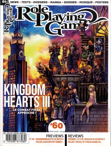 Christophe Brondy - Role Playing Game N° 60, hiver 2018-2019 : Kingdopm Hearts III - Le combat final approche !.