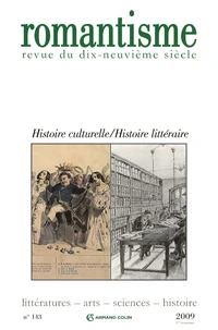 Histoire culturelle, histoire littéraire