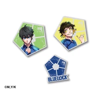 Set de 3 pin's Blue Lock