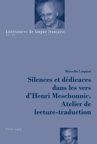 Silences et dédicaces dans les vers d'Henri Meschonnic
