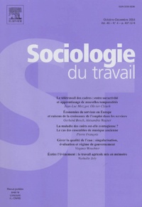 Philippe Bezes et  Collectif - Sociologie du travail Volume 46 N° 4, Octo : .