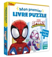  Hachette - Spidey et ses amis extraordinaires - Mon Premier Livre Puzzle - 5 puzzles 4 pièces - Marvel.