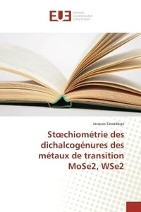 Stoechiometrie des dichalcogenures des metaux de transition MoSe2, WSe2