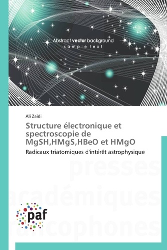  Zaidi-a - Structure électronique et spectroscopie de mgsh,hmgs,hbeo et hmgo.