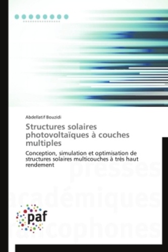  BOUZIDI-A - Structures solaires photovoltaiques à couches multiples.