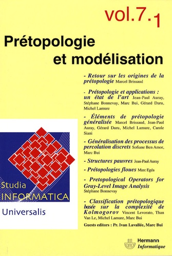 Marc Bui et Ivan Lavallée - Studia informatica universalis N° 7.1 : Prétopologie et modélisation.