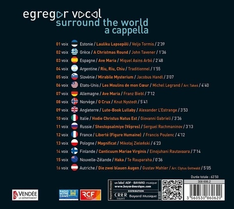 Surround the world a cappella  1 CD audio