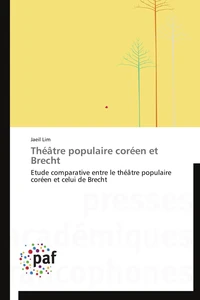 Théâtre populaire coréen et brecht