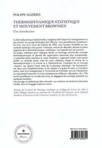 Thermodynamique statistique et mouvement brownien. Une introduction